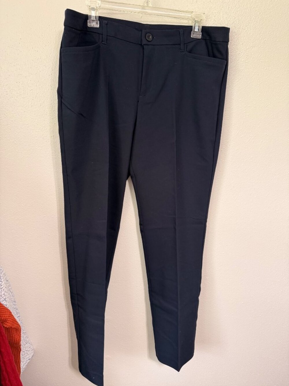Christopher & Banks Dress Pants Navy Blue Straight Leg Womans 12